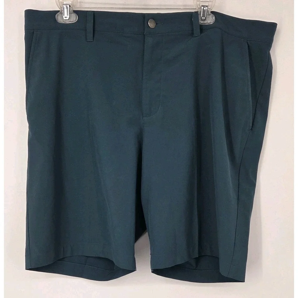 ADIDAS Golf Prime Green Performance Shorts Teal Green 36 Stretch (Waist Fits 38)